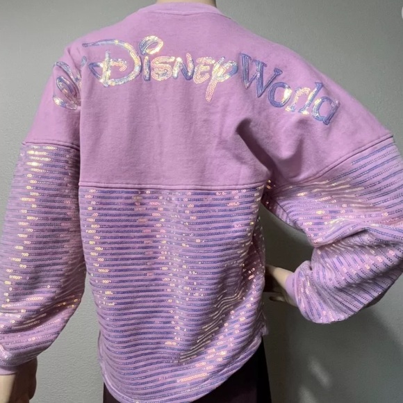 Disney sequin spirit jersey pink L - Picture 2 of 8